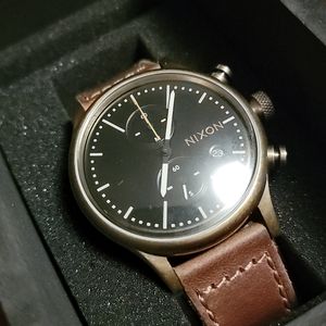 Nixon Station Chronograph Leather